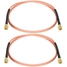 XRDS -RF RG316 SMA male to SMA male 3ft cable for stable WiFi antenna connections