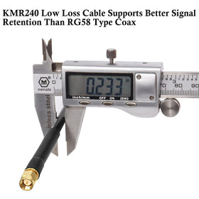 XRDS-RF heat shrink termination close-up demonstrates secure, durable connections.