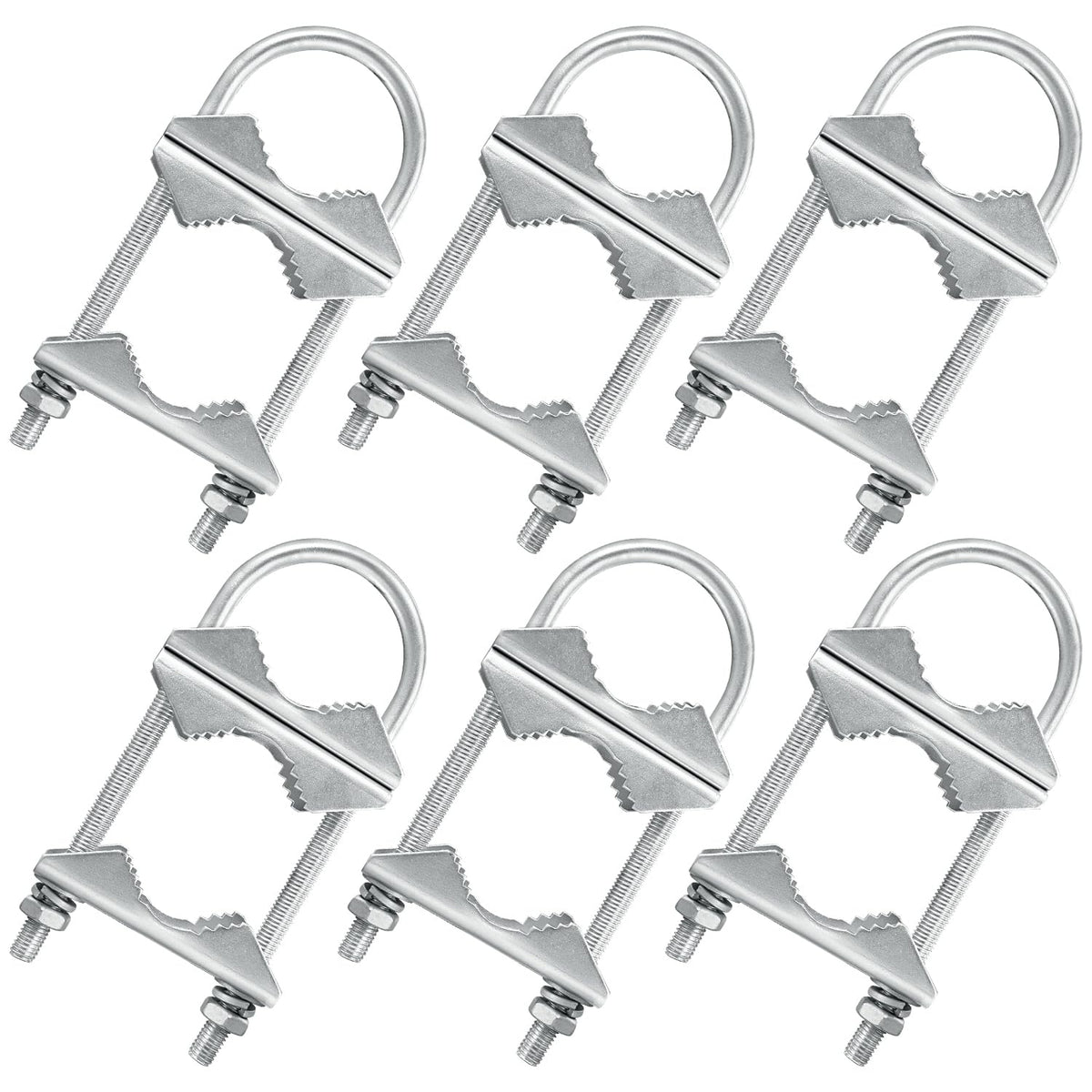 XRDS-RF double antenna mast clamp with V-jaw block provides secure outdoor mounting.