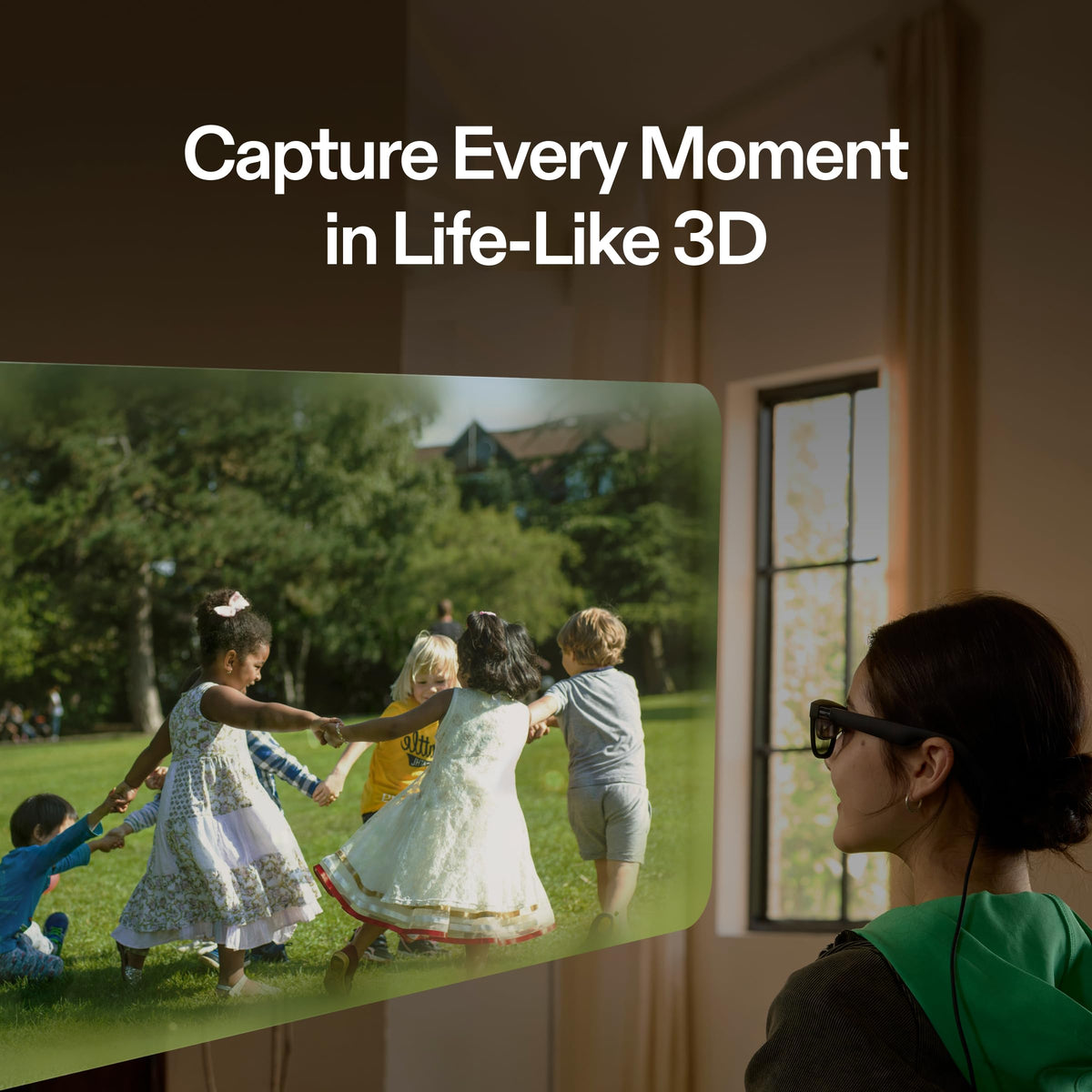 XREAL Beam Pro 5G 3D camera capture delivering vivid depth-rich photos and videos.