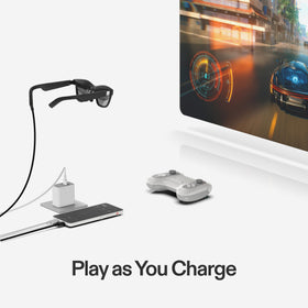 XREAL Beam Pro 5G floating displays provide stable, hands-free viewing.