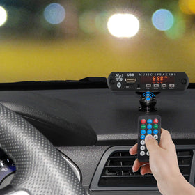 XRONG Bluetooth receiver FM display showing frequency