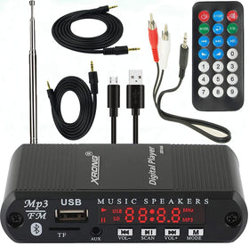 XRONG Bluetooth receiver front view with clear control panel
