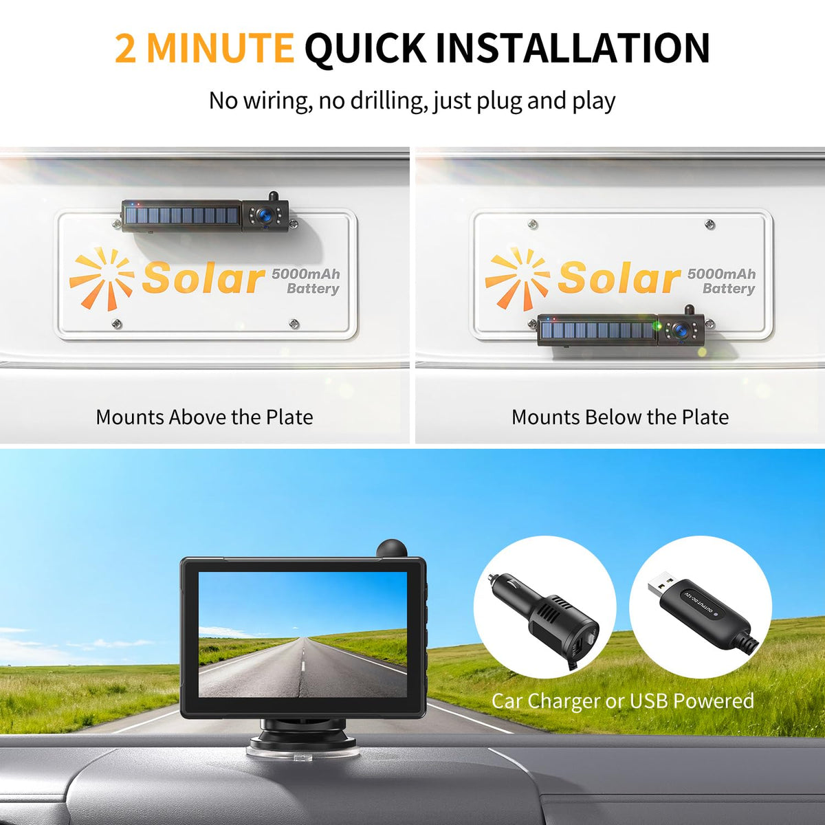 Xroose 5-inch HD monitor delivers crisp 1080P rear view