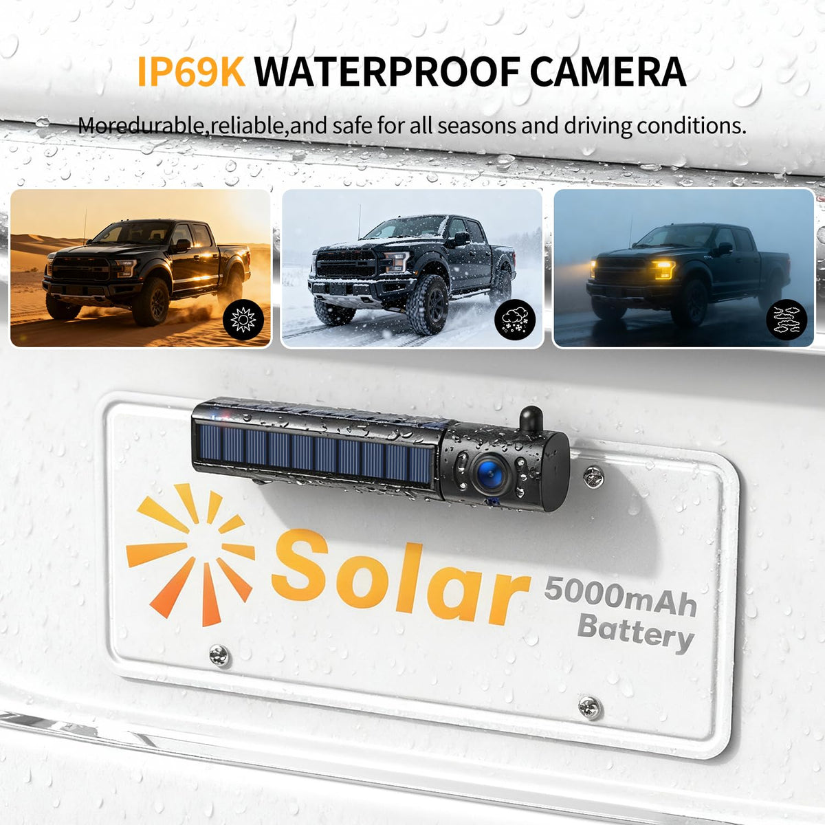 Xroose 5000mAh solar rechargeable battery for extended outdoor use