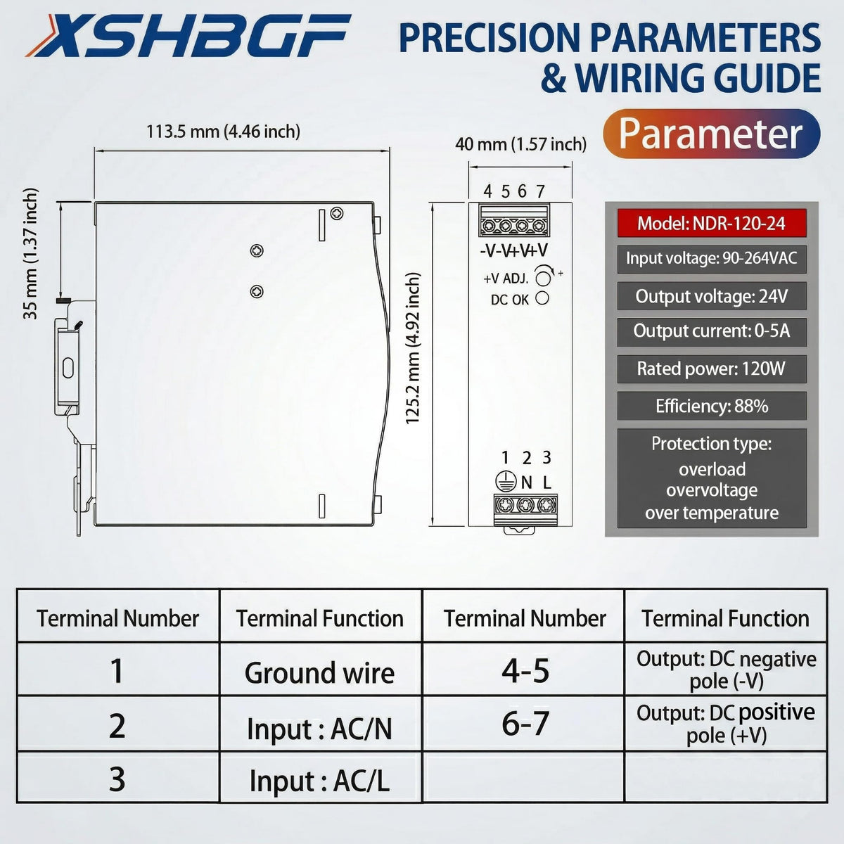 XSHBGF 50-60Hz compatibility for varied regional grids.