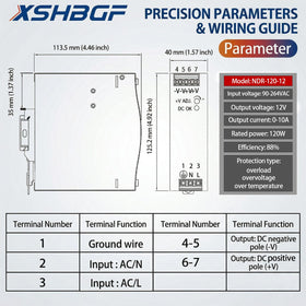 XSHBGF NDR-120-12 rugged metal enclosure suited for industrial environments.