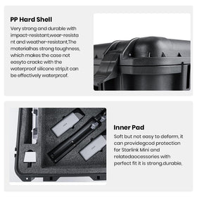 XTAR Starlink Mini double-layer organization keeps accessories tidy.