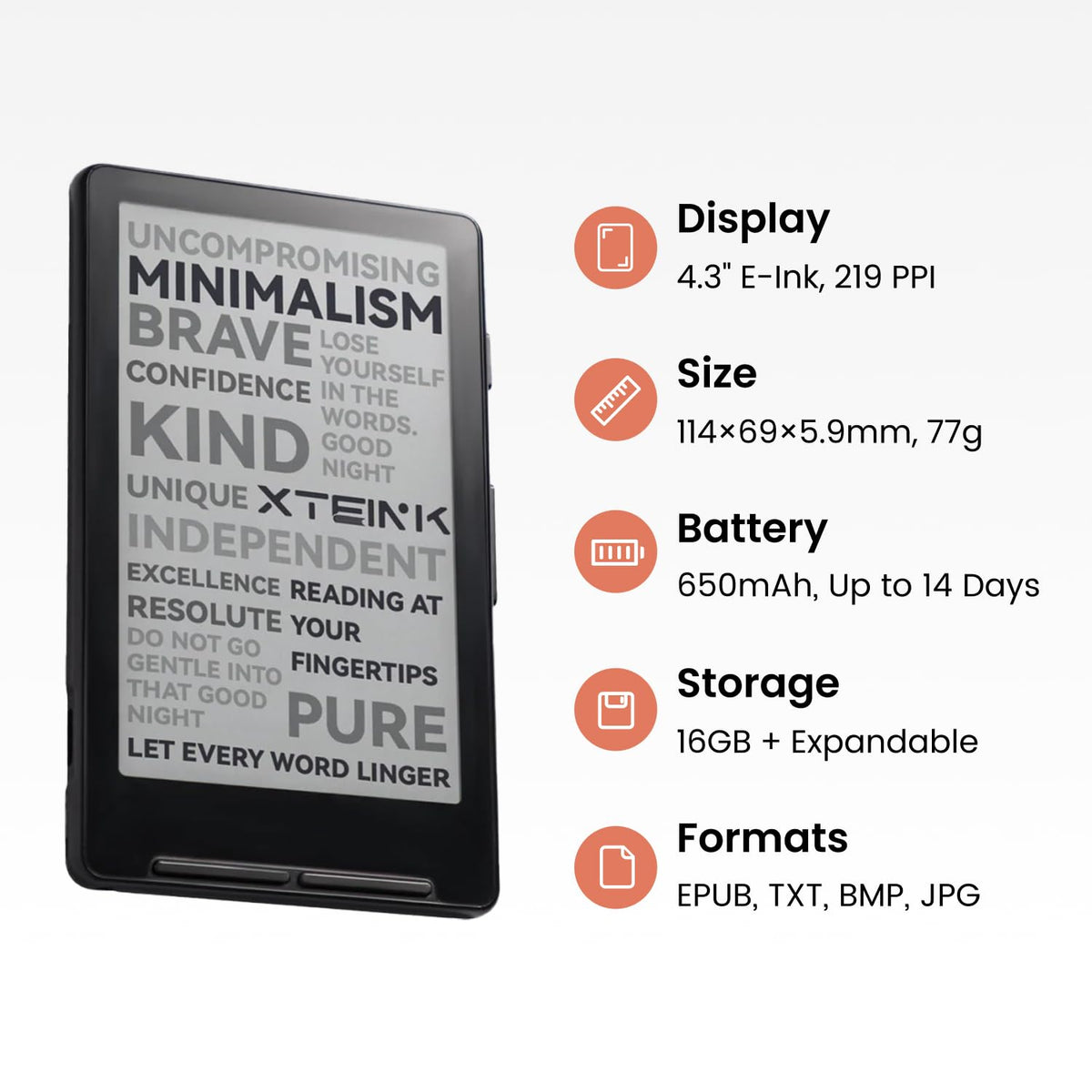 XTEINK X4 distraction-free reading experience with focused use