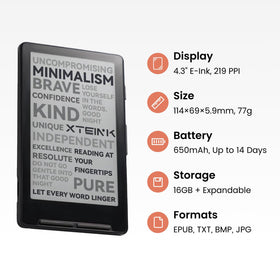 XTEINK X4 distraction-free reading experience with focused use