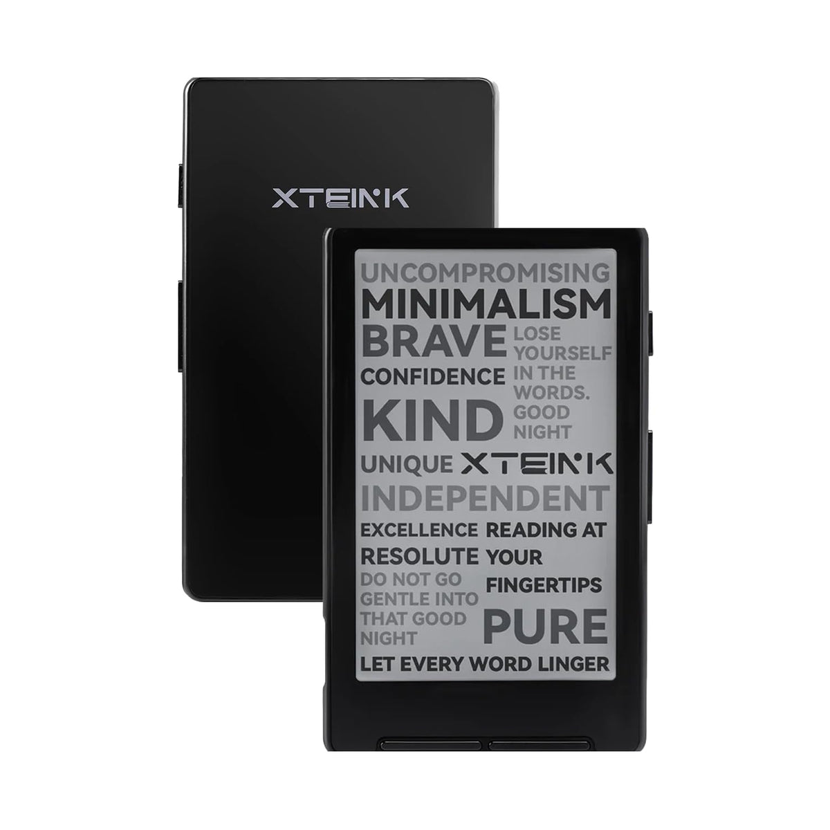 XTEINK X4 front view shows pocket-ready design for travel