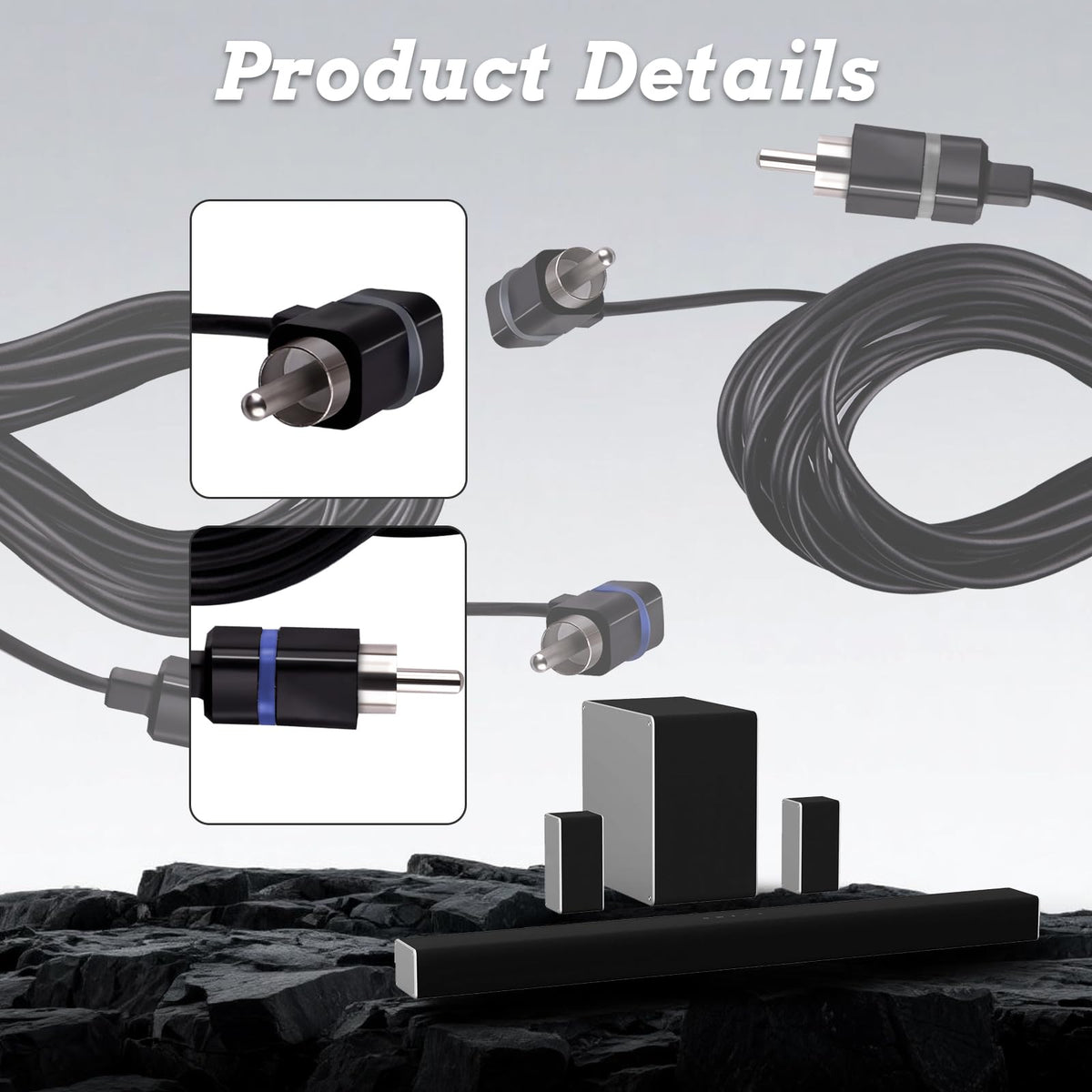 XTPTFABS grey cable demonstrates stable signal transmission