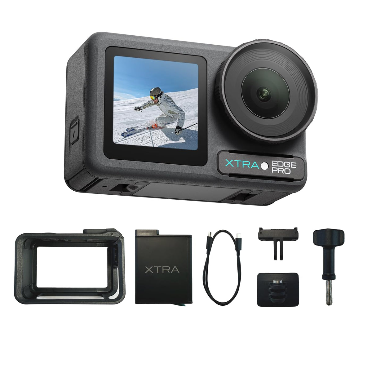 Xtra Edge Pro captures clearer footage with a 1-1.3-inch sensor in low light.