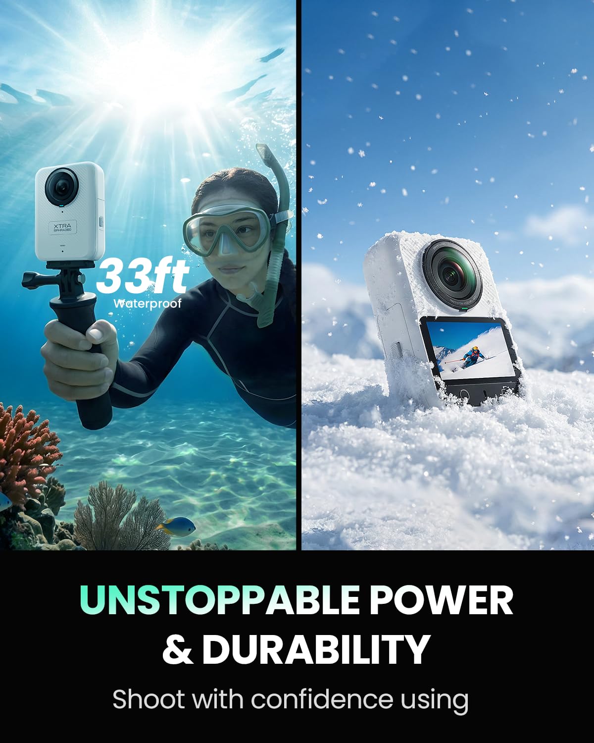 Xtra Edge Xtra 360 camera excels in low light with minimal noise.