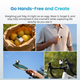 Xtra Atto wearable on headband mount capturing smooth action from a unique angle.