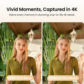 Xtra Muse records 4K video at 120fps for smooth slow-motion footage.