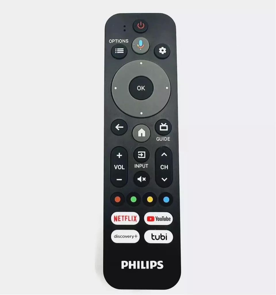 Xtrasaver Philips Google TV RF553A remote front view for quick streaming access.