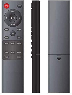 Xtrasaver remote back view with open battery compartment demonstrating easy battery install