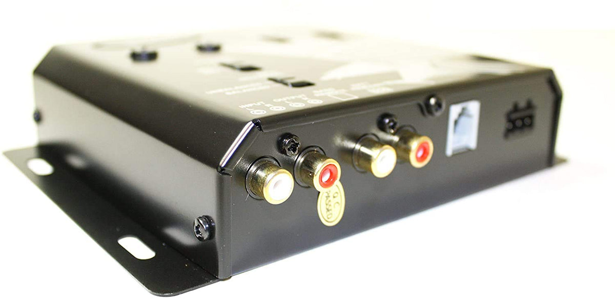 Xtremevision dash-mounted bass knob in hand for quick on-the-fly bass adjustment