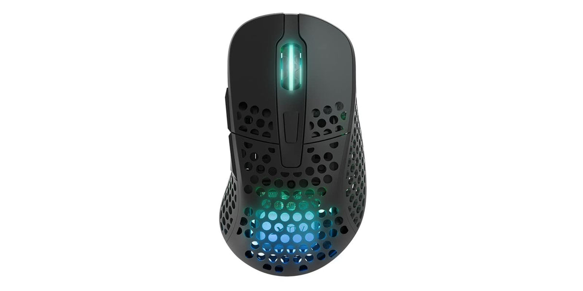 Xtrfy M4 Wireless top view showing compact, ultra-light design for esports agility.