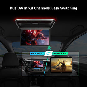 XTRONS built-in speakers deliver clear stereo sound in the cabin