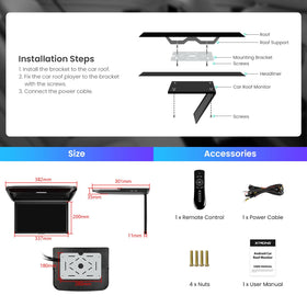 XTRONS 10-18V power compatibility fits most cars and SUVs.