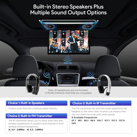 XTRONS sleek touch panel for easy on-screen navigation.
