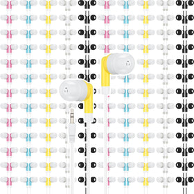 Xuhal front packaging showing 200-pack and colorful earbuds for easy distribution
