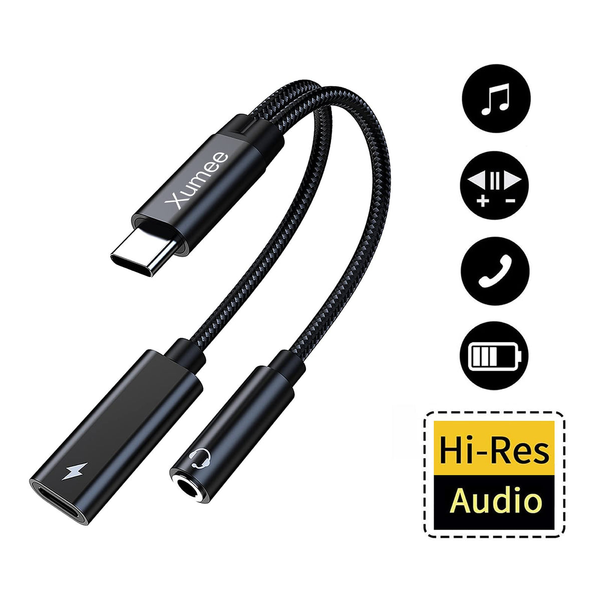 Xumee built in hi res DAC chip for richer sound on compatible devices.