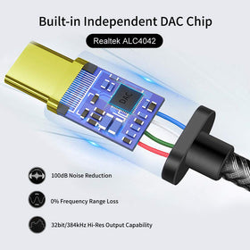 Xumee adapter side angle highlighting slim, portable form factor