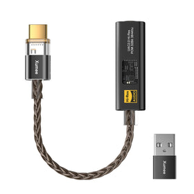Xumee USB C to 3.5mm DAC adapter with dual chip for clearer audio