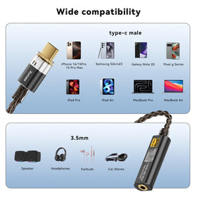 Xumee plug-and-play compatibility across iPhone, Android, and laptops
