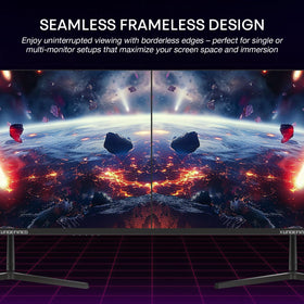 XUNDEFINED HDR and FreeSync improve gaming visuals with smoother motion.