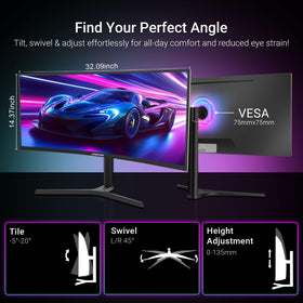XUNDEFINED VESA-compatible design for wall mounting