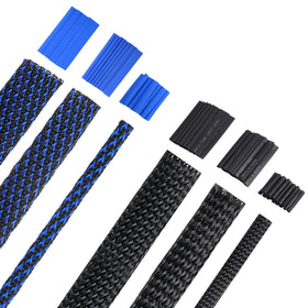 Xuniea braided cable sleeve 1-2 inch black roll protects and tidies cables.