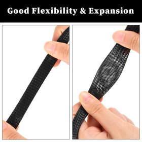 Xuniea cable organizer black red for tidy equipment.