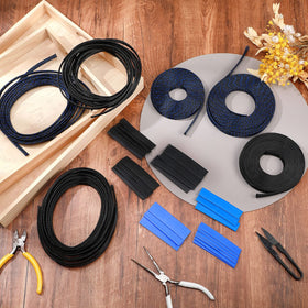 Xuniea heat shrink tubes 127 pcs seals and protects wire connections.