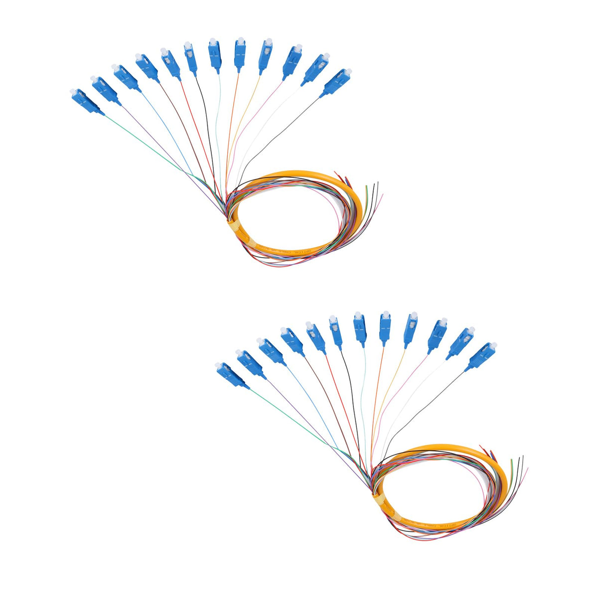 Xunsomten 12-strand SC/UPC fiber pigtail, 1.2m, enables reliable network connections.