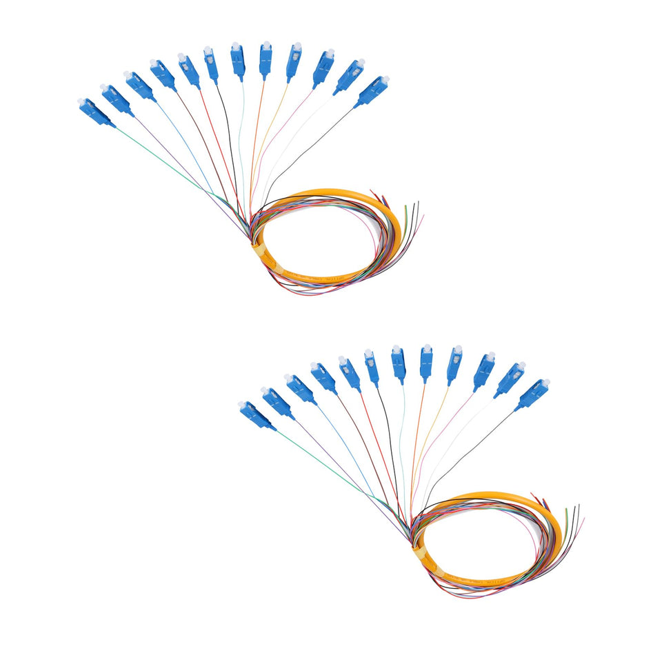 Xunsomten 12-strand SC/UPC fiber pigtail, 1.2m, enables reliable network connections.
