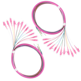 Xunsomten front packaging showing 12-strand LC pigtail benefits