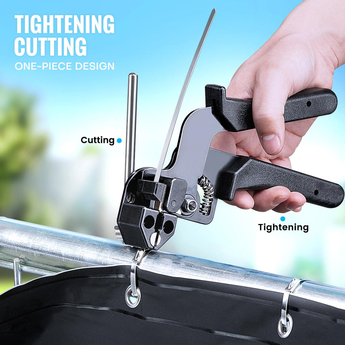 XUTTUM tie gun close-up illustrating ergonomic grip and durability