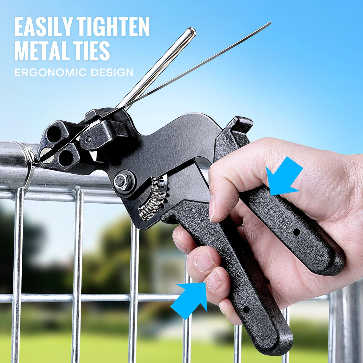 XUTTUM metal zip ties in two lengths demonstrating versatile sizing