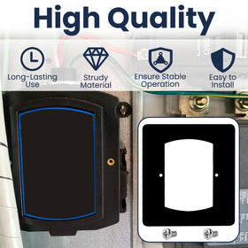 XwaYexa black mounting panel delivers a sleek flush appearance.
