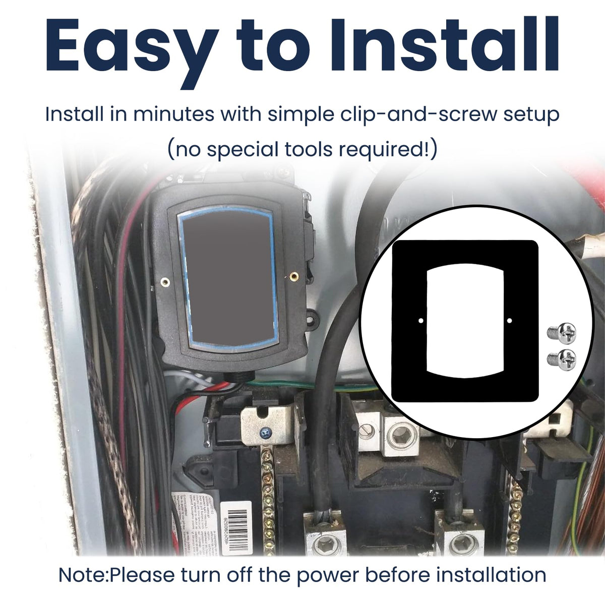 XwaYexa installation kit supports stable, flush fit in electrical boxes.