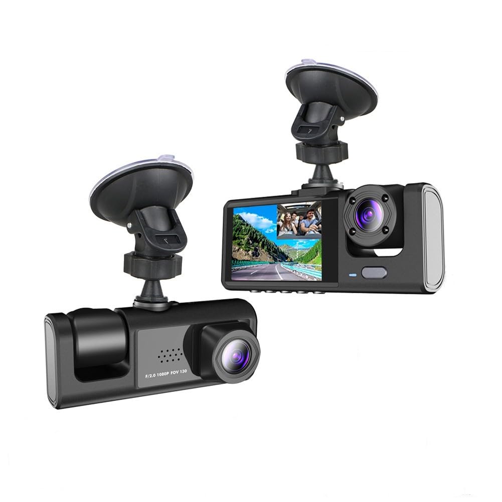 X W EI UNION dash camera front view delivers 1080p clarity for safer daytime driving.