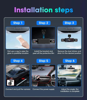 XW EI UNION dash camera built-in G-sensor and loop recording safeguard footage