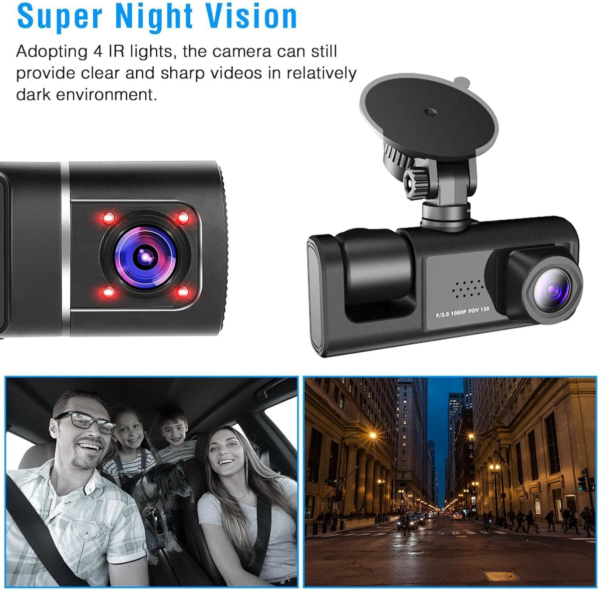 X W EI UNION night vision improves nighttime visibility.