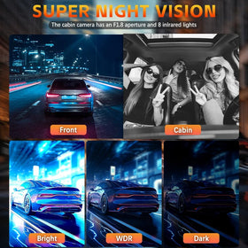 XW EI UNION dash camera night vision for low-light driving