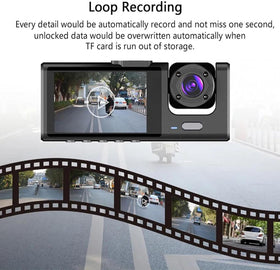 X W EI UNION dash camera with Sony lens enhances low-light detail.