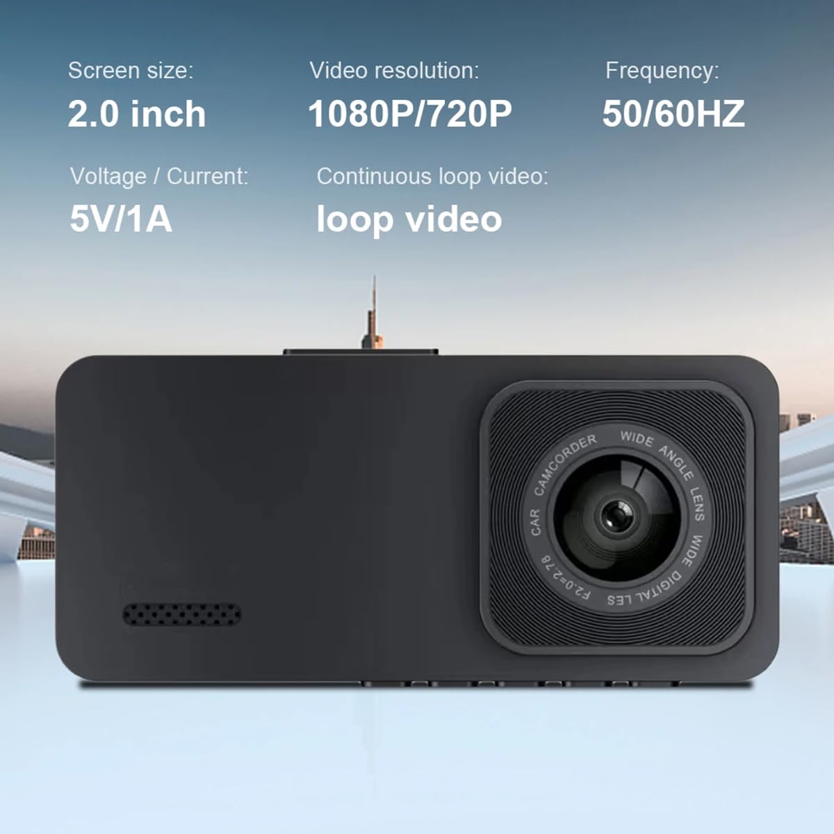 X W EI UNION dash 2-inch display allows quick playback and review